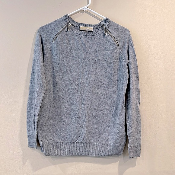 🔥Michael Kors Gray Sweater with Zipper Detail🔥 - Picture 1 of 6